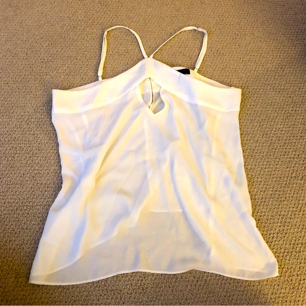 Blousey White Tank